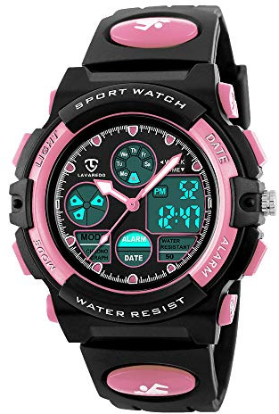 aswan watch Reloj Deportivos para Niños y Niña Resistente al Agua Digital Analógico Militares Impermeable Relojes Niño