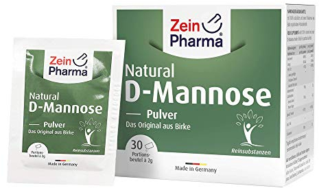 ZeinPharma Natural D-Mannose 2000 mg Pulver Beutel, 30 x2g