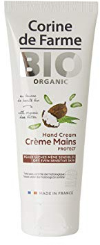 Corine de Farme - Crème Réparatrice Mains BIO - Crème hydratante Tous Types de Peau au Karité et Aloe Vera - Apaise et Protège - Hypoallergénique, Sans Parfum - Certifié Bio ECOCERT - 75 ml