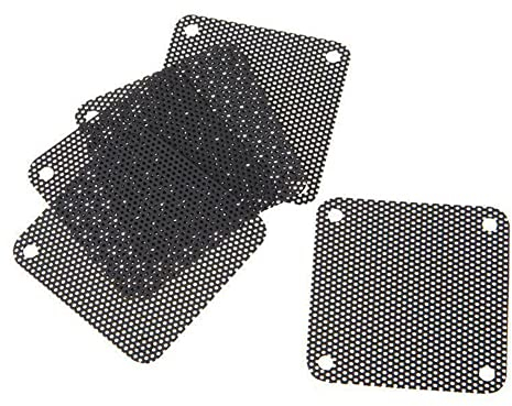 MOOKEENONE 5 x fläkt dammfilter PC dammtätt fodral skärbart datornätskydd 40 mm