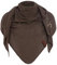 KNIT FACTORY - Lola Dreieckstuch - Fein Gestrickter Damen Schal - Tuch Schal - Für Frühling und Sommer - Baumwollmix - Urban Brown - 190x85 cm