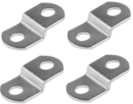 Clips de lona de 3,2 mm con tornillo de fijación, marco de fotos, marco de fotos elástico, clips de espejo, caja de sombra, marco de fotos, tacos Z chapados en zinc, paquete de 20.