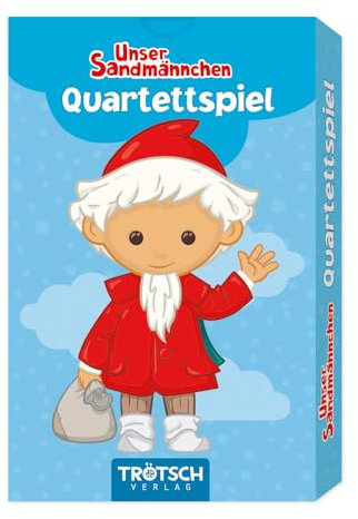 TRÖTSCH - Unser Sandmännchen Quartettspiel | Quartett Spiel: Kartenspiel Gedächtnisspiel Lernspiel