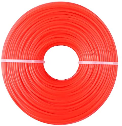 Relota Fil Coupe Bordure en Nylon, Fil Débroussailleuse Incassable, Fil Rotofil 2,4 MM×100 M, Bobine de Fil Debroussailleuse, Fil de Coupe de Remplacement, Grass Trimmer Line, pour Jardin et Extérieur