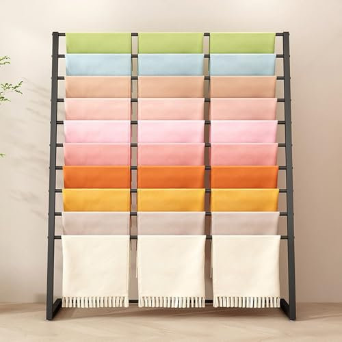 Organizador de Pañuelos de Metal de Pie Percha Para Pañuelos，perchero de Exhibición Para Organizador de Hiyab Comercial Perchero Para Pantalones Mantas Y Cinturones，para Tiendas de Ropa/boutiques