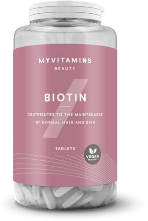 Myprotein Biotin Tablets | 1000mcg Vitamin B7 | Supports Hair, Skin, Metabolism & Psychological Function | 90 Tablets | Essential Daily B-Complex Vitamin