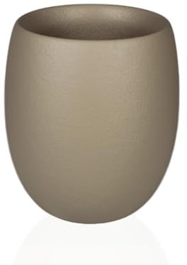 Campella - Maceta Orbis Lacada - Maceta Decorativa Interior - Tiestos plantas - Macetas Redondas,Maceteros Interior y Exterior - Exclusiva,Elegante,Premium,Maceteros Altos (Gris calido, Grande)