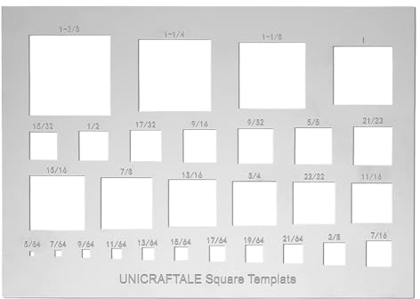 UNICRAFTALE - Plantilla de metal con cortes cuadrados, plantilla rectángulo, plantillas geométricas para DIY Scrapbooking Grabado de fotos y joyas