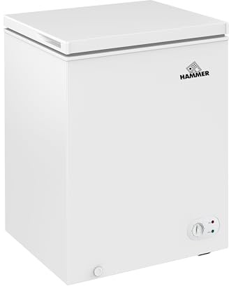 Congelatore a Pozzetto HAMMER 150LT Indipendente HC185CNEWH, CLASSE E 63,2x55,4x85,2cm BIANCO