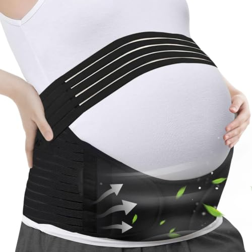APKOL 3 en 1 Banda abdominal Banda para el vientre Cinturón de embarazo Cinturón de soporte Soporte abdominal para el embarazo para la faja de embarazo para gimnasia durante el embarazo, yoga