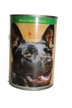 Beckers Beste Tiernahrung Max's Wild Menue, reines Wildfleisch, Dosenfutter, Barf - 24 Dosen