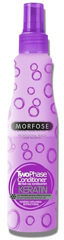 Morfose Après-shampoing Biphasé à la Kératine 220 ml – Spray Réparateur et Protecteur Sans Rinçage