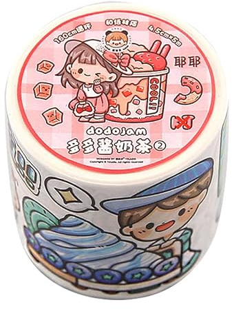 Kawaii Washi - Juego de cintas adhesivas de papel Washi, para diario, álbumes de recortes, manualidades, artículos de papelería escolares para el regreso a la escuela