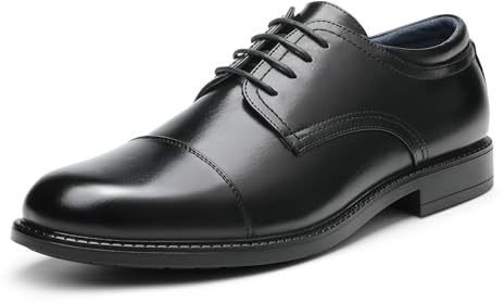 Bruno Marc Men's Formal Dress Shoes Brogues Derbys,DOWNINGWIDE-01,Black,9.5 Wide UK /10.5W US