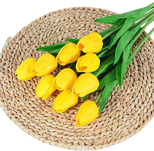 10pcs tulipani artificiali tulipani dal tocco reale bouquet da sposa finti tulipani fiori per la casa centrotavola decorazione di nozze per feste