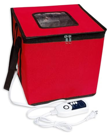 Generic Boîte à pain avec chauffage, sac de fermentation pliable, pot de démarrage réutilisable pour pâte aigre – Kit d'outils de fabrication du pain avec contrôle de la température pour pain, yaourt,