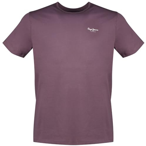 Pepe Jeans T-Shirt pour Homme, Aubergine/Violet, L