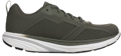 MBT Wave III Lace UP Zapatillas de Deporte para Hombre. Deportivas Casual Anatómicas y Cómodas. Calzado Fisiológico Confort y Estabilidad con Suela balancín. Sneakers Correr y Caminar. Color Verde