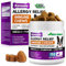 Dog Allergy Relief,Itchy Dog Skin Relief Chews,Allergy Relief Immune Chews,Stop Excessive Itching, Redness, Scratching, And Paw Chewing And Relieve Seasonal Allergies