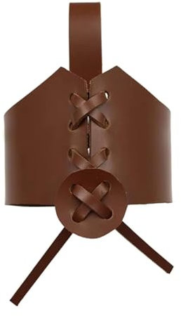 Supporto per cintura in pelle per birra, pratico, a forma di corno, con cinghia regolabile, con gancio protettivo