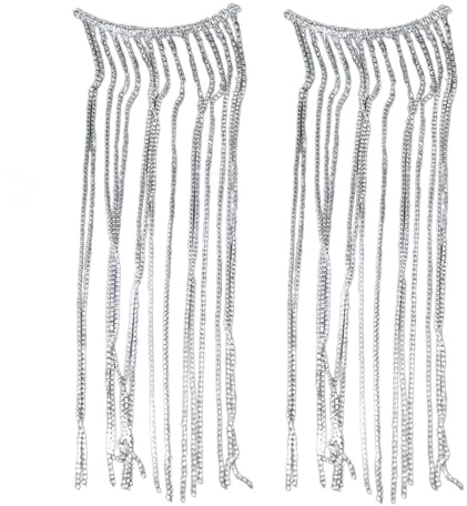 Bandeau à franges avec peigne et strass pour bal masqué ou fête