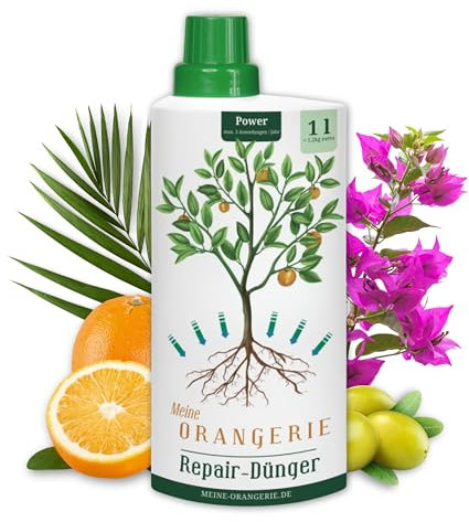 Meine Orangerie Power-Repair-Dünger [1l] - Pflanzenstärkungsmittel und Wurzelaktivator - Repair-Dünger für Pflanzen mit Winterschäden