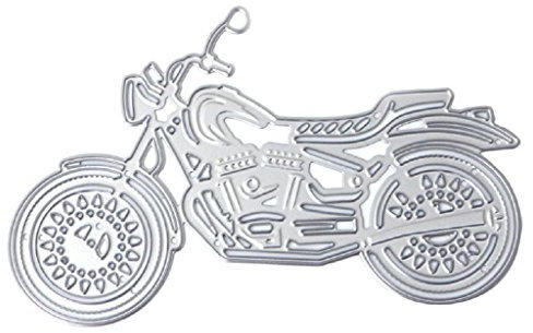 Fustelle in metallo a forma di moto, stencil per carta e album di ritagli, goffratura, per realizzare biglietti e porte d'ingresso