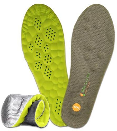 Slim Feet PRO Plantilla Nube Confort Ortopédica XXXL 45-46 – Amortiguadora y Transpirable | Antideslizante | Alivio para Pies, Rodillas y Espalda – Hombre & Mujer