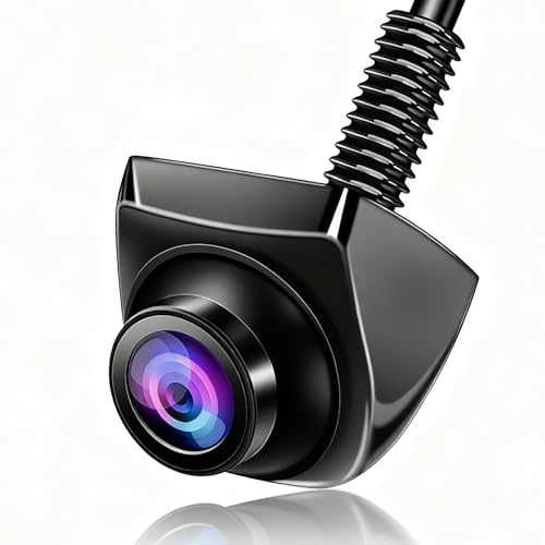 Biglumin Telecamera per Retromarcia 360° con Visione Notturna 170° 1080P, Impermeabile IP69, Compatibile con Schermi LCD/TFT, Universale per Auto 12V-24V, con Cavo da 6m e Accessori