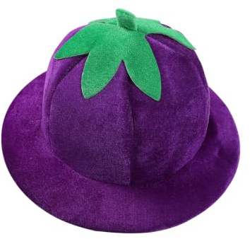 Moonlove Novelty Fruit Fancy Dress Hat Watermelon Orange Eggplant Plush Cap