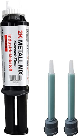 2K Metallkleber PowerWeld | Metall-Mix von SchatTec Industriekleber Methacrylat 25g Karosseriekleber