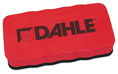 Dahle Whiteboard Schwamm (Magnetischer Wischer für Trockenreinigung auf vielen Oberflächen) rot, 1 Stück