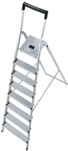 Escabeau Domestique Pliable en Aluminium 8 marches Ultra léger Hailo L40