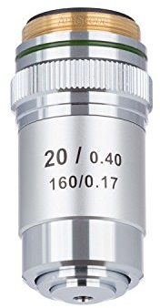 AmScope A20X-V300 20X Achromatic Microscope Objective for Compound Microscope