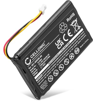 subtel® Batterie 361-00056-00 361-00056-50 361-00045-00 1100mAh pour Garmin Drive 51 50 DriveSmart 51 5 Nüvi 55 52 40 30 | Mitac Mio Spirit 8500 GPS système Navigation, Accu de Rechange Remplacement