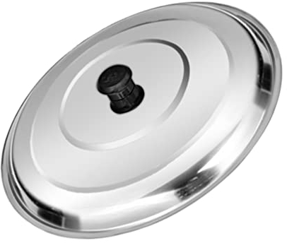 Alipis Stainless Steel Pot Lid Round Design Multi-function Household Accessory for Pan Cover for Cooking Pot Scenarios