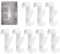 Wekuw 8 Pièces Crochet Seche Serviette, Crochet Serviette Salle de Bain, Crochet pour Radiateurs, Crochet Salle de Bain, crochet serviette, pour Tous les Radiateurs Standards (Blanc)