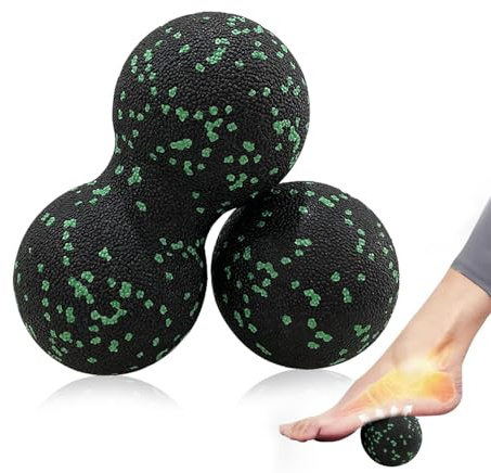 Fascia Ball Set, 2 Pieces Massage Ball, Massage Ball for Targeted Self-Massage of Fascia, for Relaxation of Back Muscles, for Muscle Pain Tension, Osteopressure Massager, Fascia Training