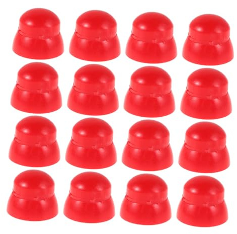 ORFOFE 30 St Röda Plastskydd för Muttrar Hållbara och Uv Resistenta Skyddskåpor för Lekplatsutrustning Passform Förhindrar Repor och vid Utomhuslek