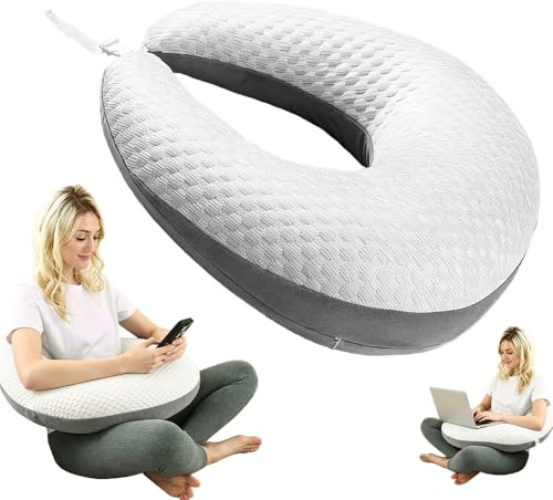 SKJJM Cojín Ergonómico Crealis, Cojín de Apoyo, Cojín de Punto para Apoyo, Cojín de Ganchillo Ergonómico, para Manualidades, Momentos Creativos de Lectura y Juegos, Ligero, Portátil, Alivia la Tensión
