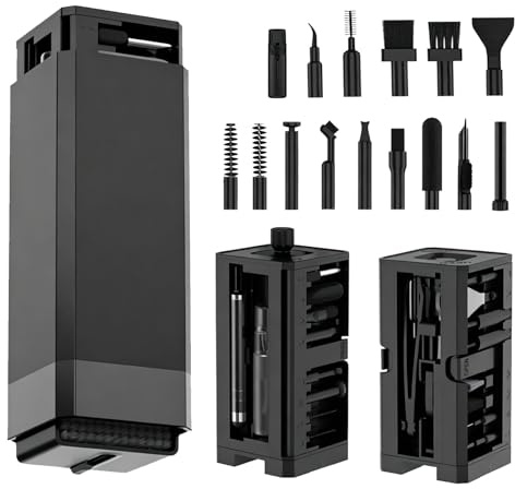 32-in-1 Electronics Cleaning Kit for Keyboard, Laptop, Phone & Camera Lens | Multi-Purpose Cleaning Kit, Laptop Cleaner Tool for Computer Charging Port, Portable Electronics Brush for Laptop Accessories