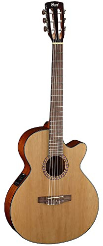 Cort CEC-5 Gitarre, Saitenstärke 28-43, Natur, hochglänzend