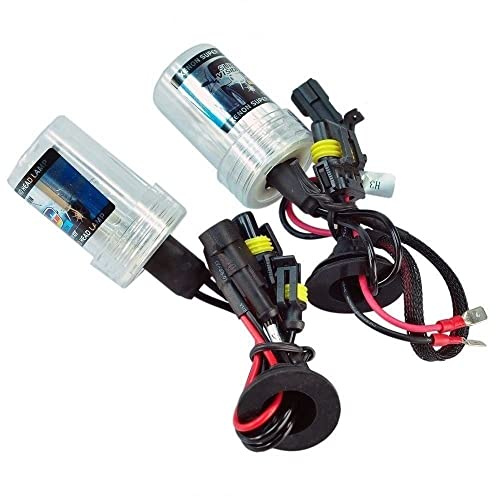 Kit de 2 ampoules au xénon H1 HID de rechange pour phares, 55 W, 4300 K, 12 V