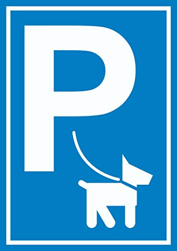 HB-Druck Hundeparkplatz Schild P Hunde A5 (148x210mm)