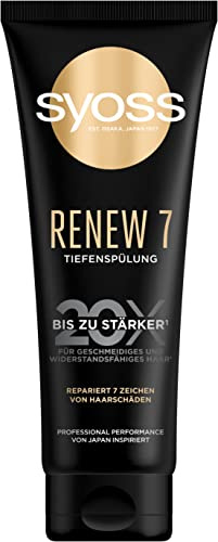 Syoss Tiefenspülung Renew 7 (250 ml), reichhaltige Spülung repariert 7 Zeichen von Haarschäden, Haarspülung für geschmeidiges & widerstandsfähiges Haar