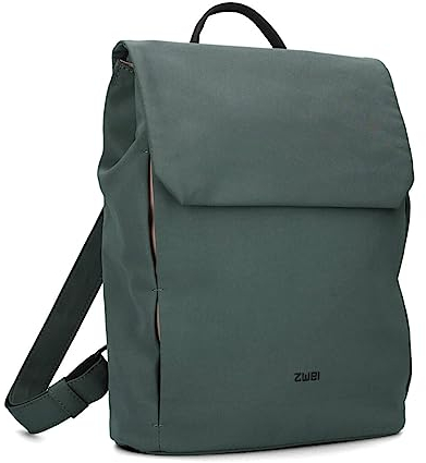 Damen City-Rucksack Toni TOR130 Tagesrucksack 7 Liter wasserabweisend, leichter Nylon Rückenpolsterung Magnet-Verschlussklappe Reißverschlussfach gepolstertes Trennfach, sportlich-schick (petrol)