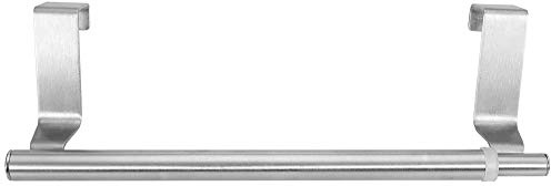 Over Door Towel Rail Holder, Towel Rack for Cabinet Retractable Stainless Steel Kitchen Over Cabinet Towel Bar Rack Shelf No Drilling (Single bar Small Size)