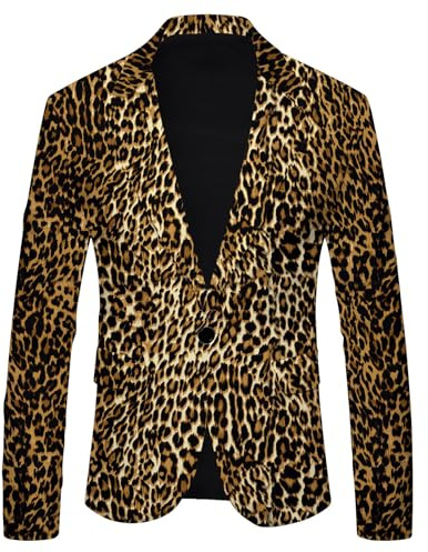 Vestes de costume de transition pour homme - Sport chaud 2023 - Rayé à pois - Imprimé léopard - Décontracté - Mode britannique - Coupe ajustée - Manteau pour homme - Veste de transition moderne -