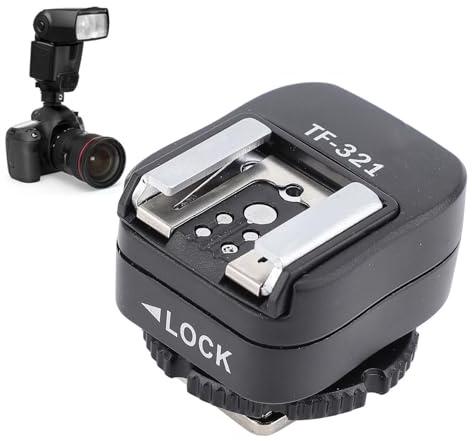 Adaptateur de Griffe Porte-Accessoires TF 321 avec Interface Centrale et Port de Connexion de Synchronisation PC Supplémentaire,pour Flash Série EL, Appareil Photo Série R/série E