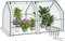 VOUNOT Gewächshaus Mini 180x90x90 cm mit 2 Rolltür, Klein Foliengewächshaus für Balkon, Garten, Tomatengewächshaus Stabil Winterfest Wetterfest, Verstärkte PE-Folie 135g/m², Weiß
